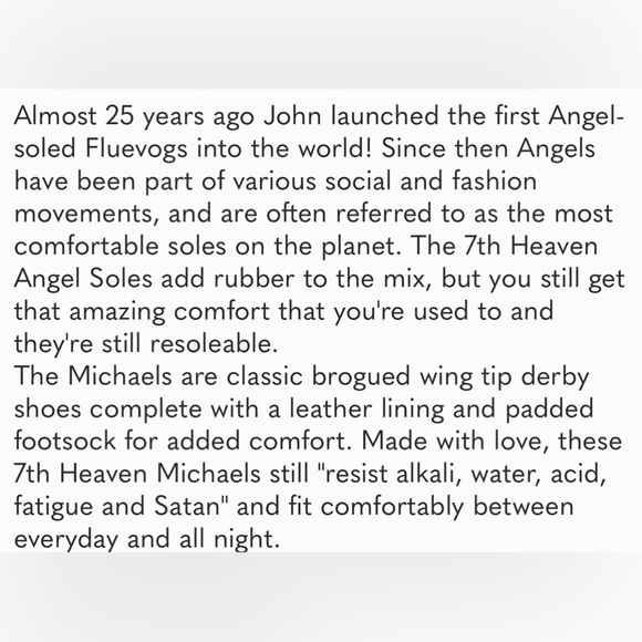 JOHN FLUEVOG ANGELS FLAME Black Cordovan Leather Heavy Seventh Heaven Soles 7.5 - Picture 14 of 14